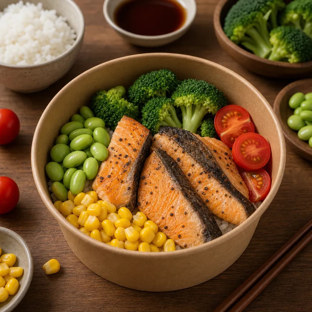 Healthy food delivery near Pearl Point - Incredibowl 柠檬三文鱼健康家常餐